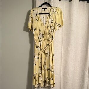 Rachel Roy Yellow Floral Wrap Dress